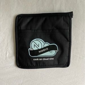 black quilted pot holder